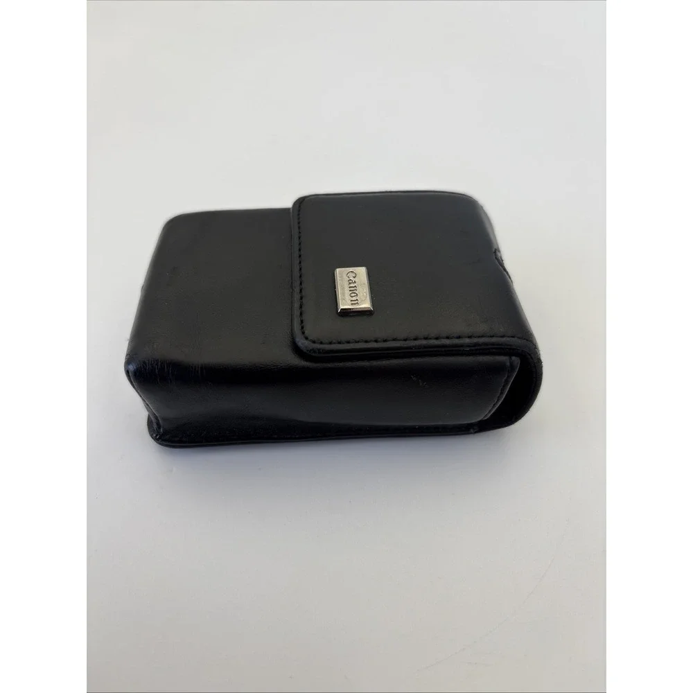 Canon Black Compact Camera Case 4x2.5x1.25 Magnetic Snap Close Case